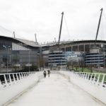 A general view of the Etihad Stadium where Manchester City's Premier League match with West Ham United was called off due to extreme and escalating weather conditions, as Storm Ciara hits the UK.