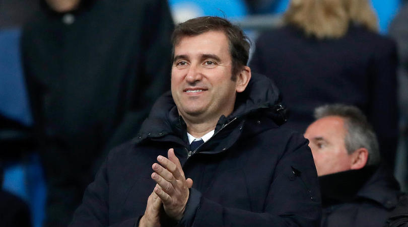 Manchester City Chief Executive Officer Ferran Soriano in the stands before the Premier League match at the Etihad Stadium, Manchester.