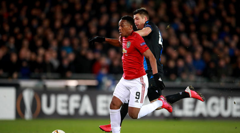 Martial earns Manchester United draw against Club Brugge