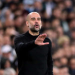 Manchester City manager Pep Guardiola on the touchline during the UEFA Champions League round of 16 first leg match at the Santiago Bernabeu, Madrid.