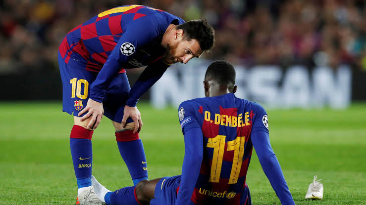 Barcelona’s Dembele ruled out for six months