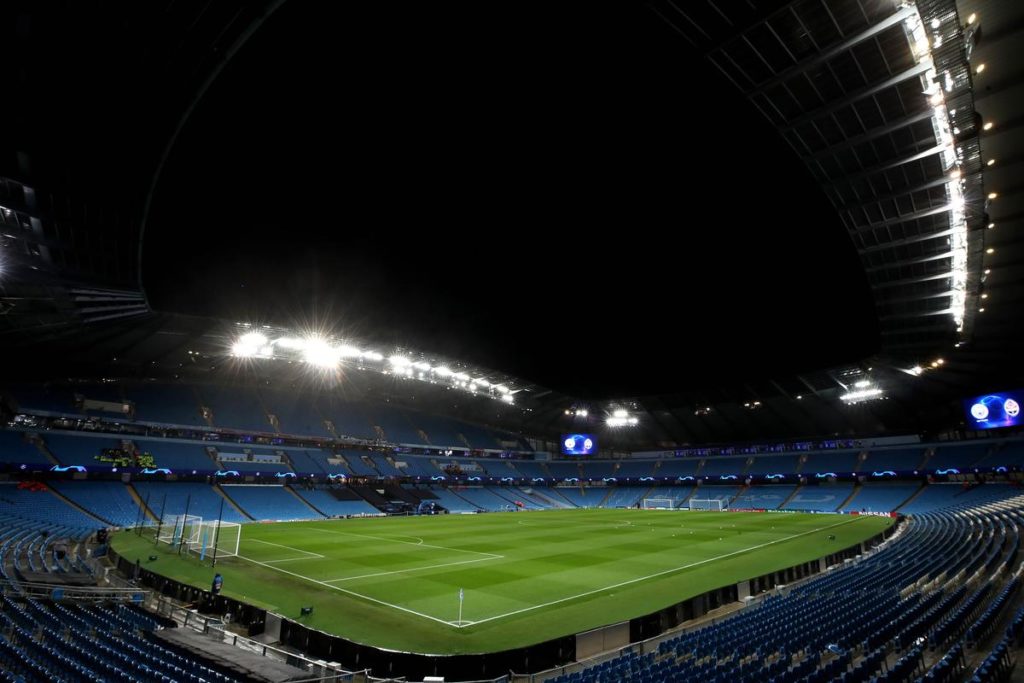 Fire erupts outside Etihad stadium before UCL clash