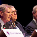 Rangers Chairman Dave King addresses shareholders during the AGM in the Clyde Auditorium, Glasgow.