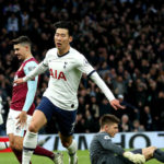 Tottenham Hotspur's Son Heung-min celebrates scoring his side's third goal of the game during the Premier League match at the Tottenham Hotspur Stadium, London.