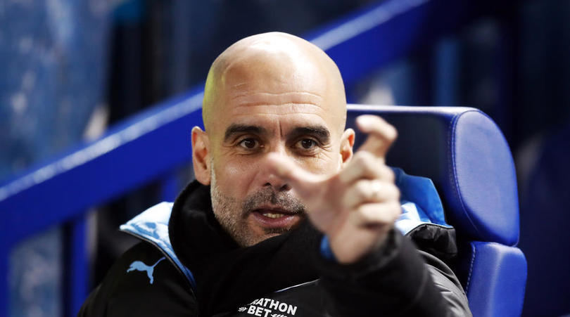 Manchester City manager Pep Guardiola before the FA Cup fifth round match at Hillsborough, Sheffield.