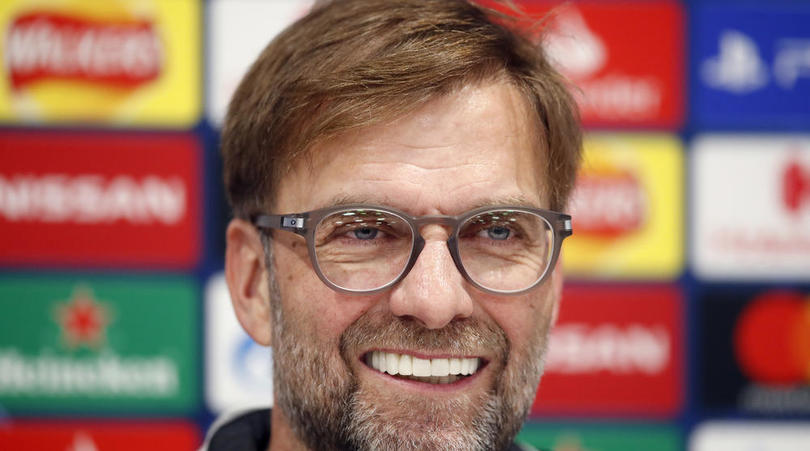 Liverpool manager Jurgen Klopp during the press conference at Anfield, Liverpool.