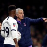 Tottenham Hotspur manager Jose Mourinho and Tottenham Hotspur's Ryan Sessegnon