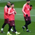 Lionel Messi and Barcelona return to La Liga training