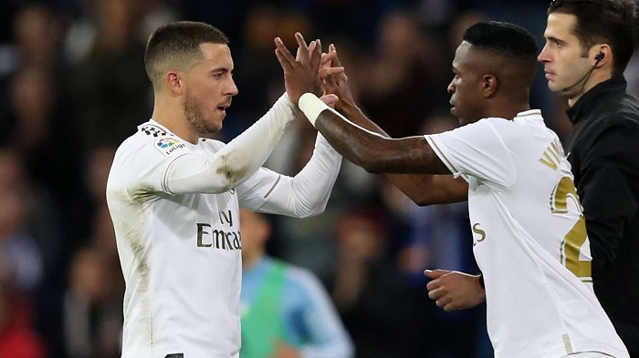 Hazard and Vinicius Junior