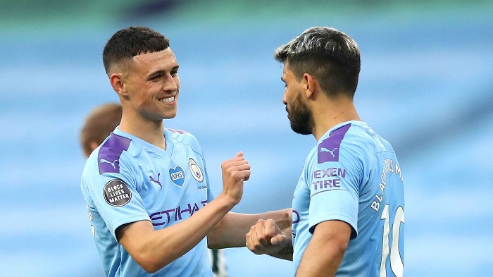 Foden and Aguero Manchester City