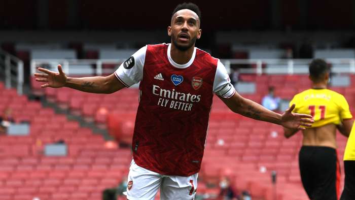 Aubameyang strikes twice as Hornets go down