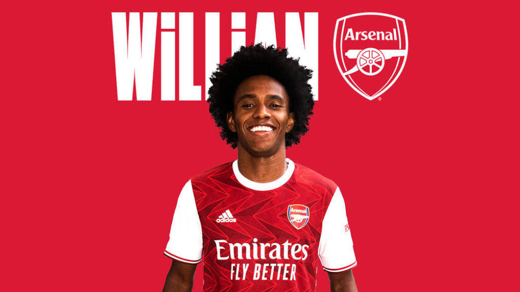 Arsenal confirm signing of ex-Chelsea winger Willian