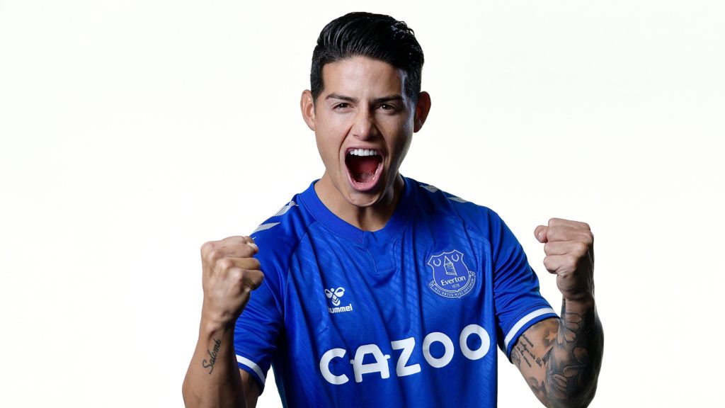 Everton complete £22m signing of James from Real Madrid