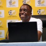 David Notoane, Olympics Men's coach during the SAFA Olympic press conference at Safa House,