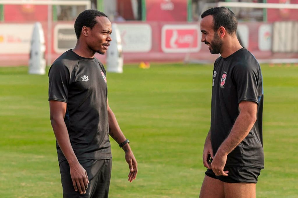 Percy Tau returns to full training at Al Ahly