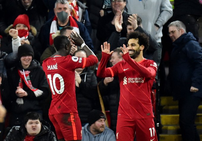 Salah and Mane of Liverpool