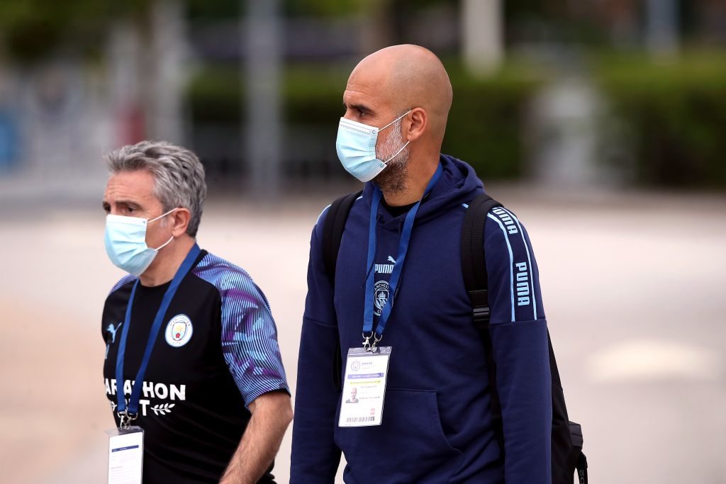 Guardiola urges fans to wear masks at games to limit spread of coronavirus