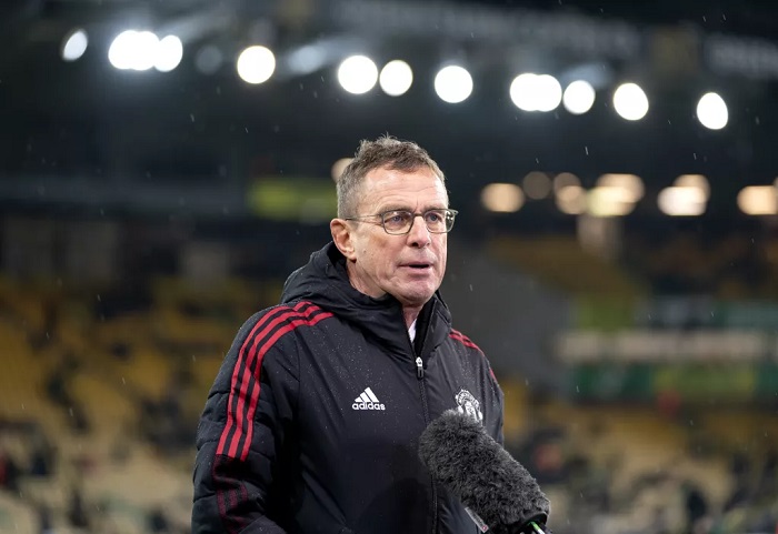 Manchester United coach Ralf Rangnick