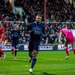 Gabriel Jesus of Manchester City scoring against Swindon Town