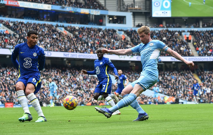 Kevin De Bruyne of Manchester City against Chelsea