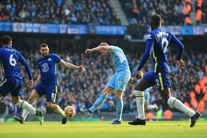 Kevin De Bruyne of Manchester City against Chelsea