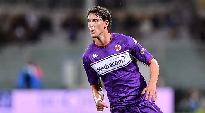 Fiorentina striker Dusan Vlahovic