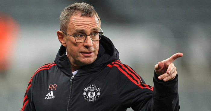 Manchester United coach Ralf Rangnick