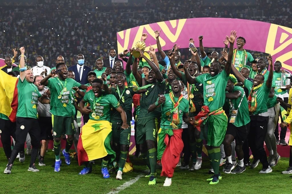 Mane scores winning kick as Senegal beat Egypt in Cup of Nations final shoot-out