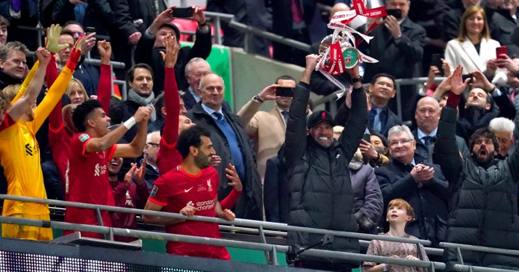 Meet the boy who lifted the Carabao Cup trophy with Liverpool