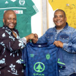 AmaZulu president Sandile Zungu and Brandon Truter