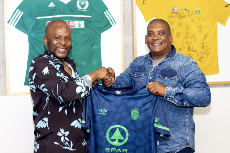 AmaZulu president Sandile Zungu and Brandon Truter