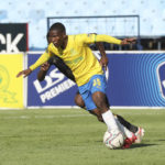 Neo Maema of Mamelodi Sundowns during the DStv Premiership 2021/22 football match between Sundowns and Royal AM at Loftus Stadium, Pretoria on 12 December 2021 ©Gavin Barker/BackpagePix