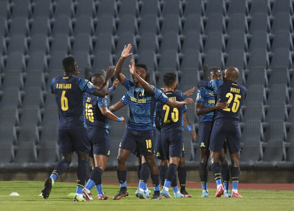 Shalulile bags hat-trick as Sundowns beat Swallows in six-goal thriller