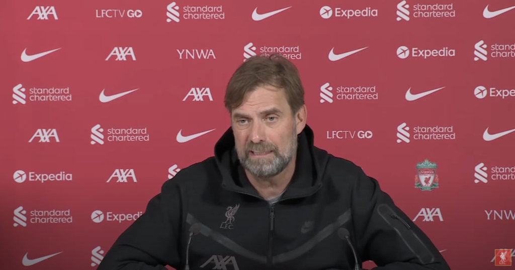 Watch: Klopp's pre-match comments ahead of Man Utd clash