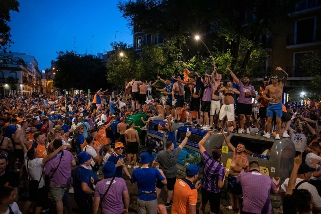 Rangers fans in Seville Source: twitter