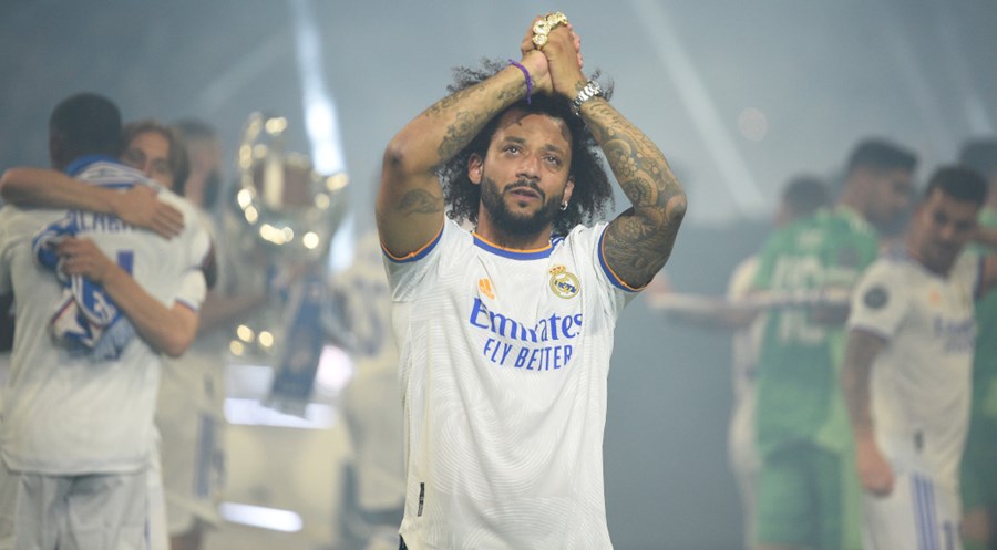 Tearful Marcelo bids Real Madrid farewell