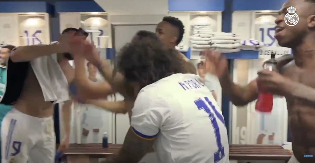 Watch: Wild scenes in Real dressing room