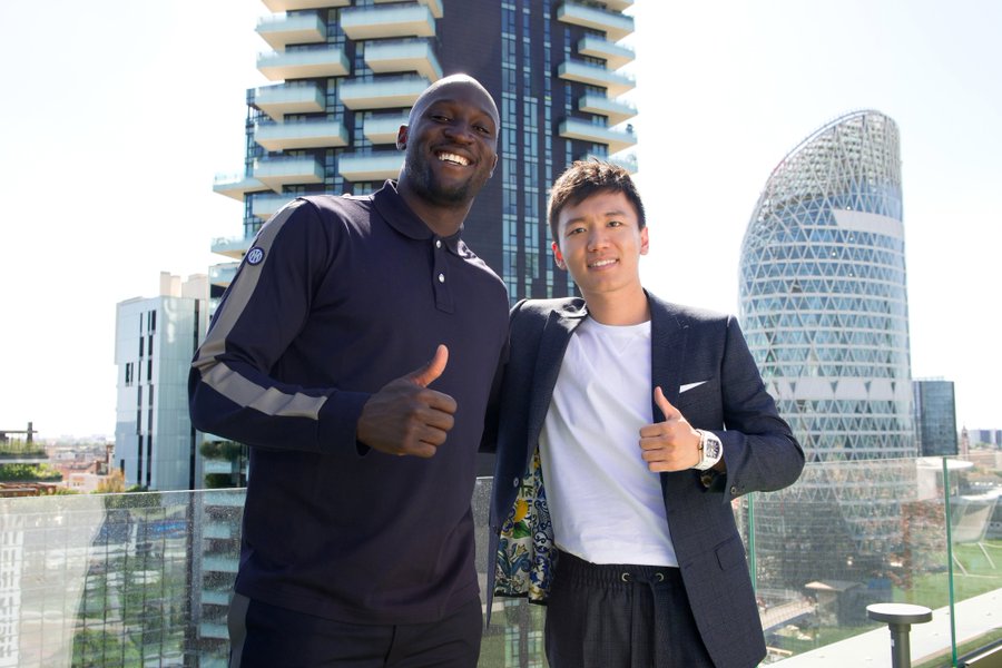 Lukaku and Inter President