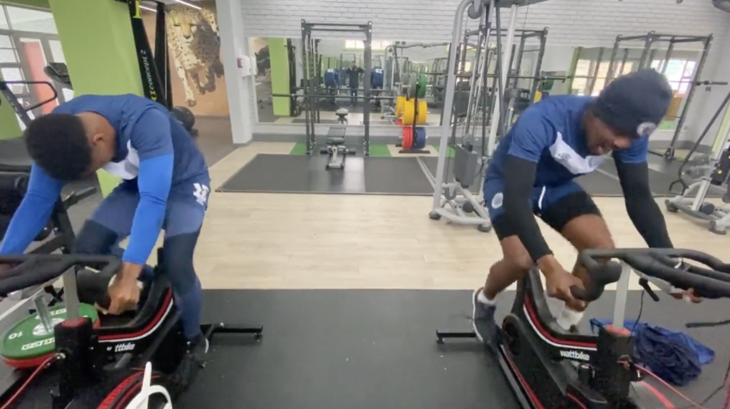 Watch: Gabuza puts Webber through intense workout