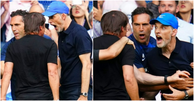 Watch: Tuchel, Conte's heated touchline moment