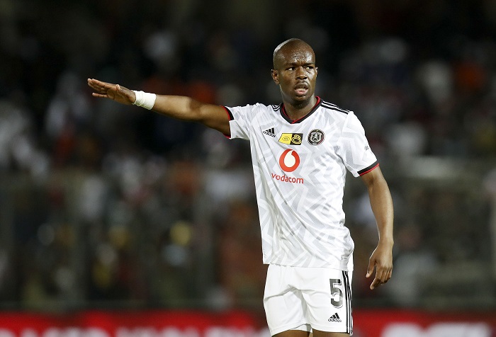 Nkosinathi Sibisi of Orlando Pirates during the 2022 MTN8 Quarterfinal match between Royal AM and Orlando Pirates at the Chatsworth Stadium, Chatsworth on the 27 August 2022 ©Muzi Ntombela/BackpagePix