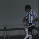 Watch: Messi juggles his football boot