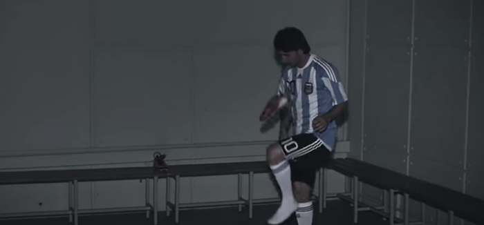 Watch: Messi juggles his football boot