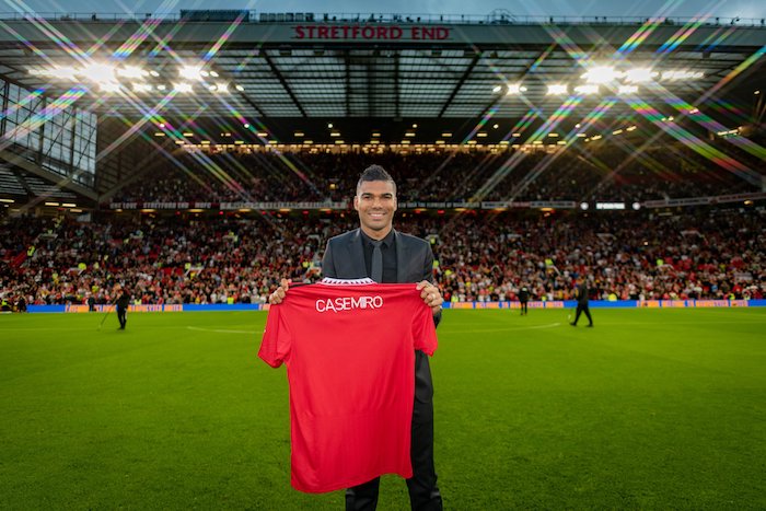 Watch: Casemiro presented to Man Utd fans at Old Trafford