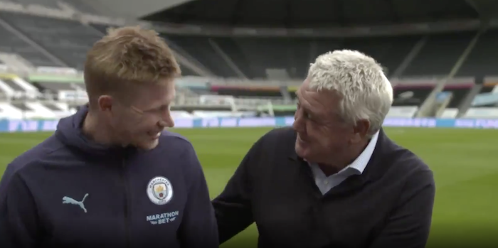 Watch: Steve Bruce trying his best to steal De Bruyne