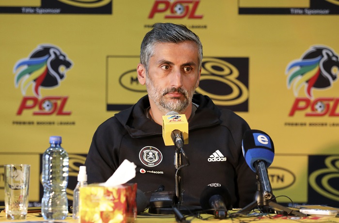 Jose Riveiro, coach of Orlando Pirates during the 2022 MTN8 Semifinal Orlando Pirates Press Conference at the PSL Offices, Johannesburg on the 28 September 2022 ©Muzi Ntombela/BackpagePix