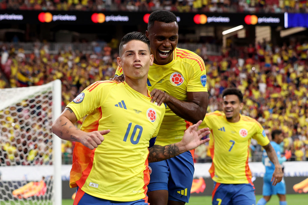 Rodriguez inspires Colombia into semis with 5-0 win over Panama