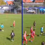 Watch: Frankfurt U/9 Goalkeeper nets solo goal after incredible run